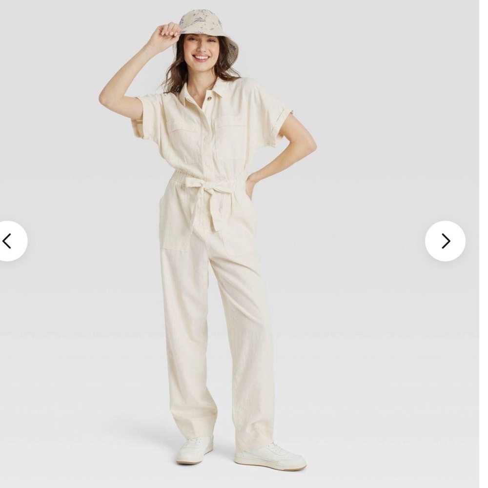 Universal Thread Light Cream Jumpsuit